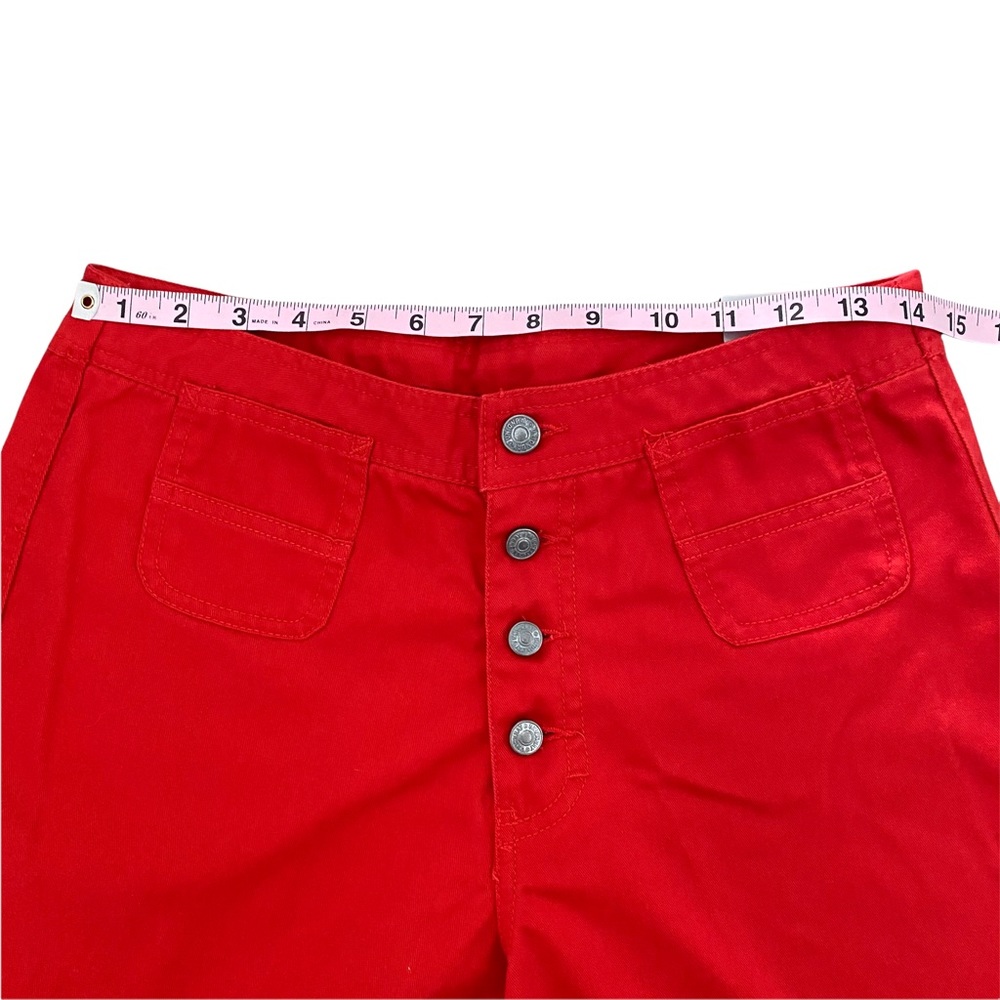 Unionbay NWT Red High Waist Button Up Shorts 9 - Picture 9 of 11